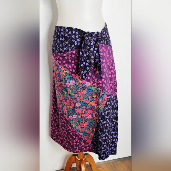 J. CREW LIBERTY HOUSE COTTON PATCHWORK SKIRT - Picture 2 of 12